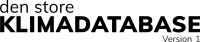 Den store klimadatabase - logo